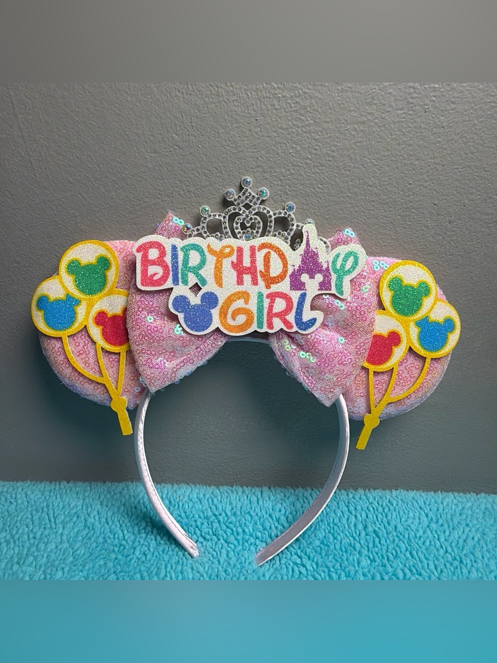 Minnie Mouse Birthday Girl headband